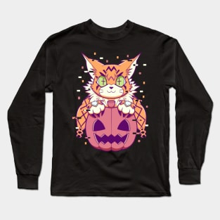 Happy Meowloween V3 Long Sleeve T-Shirt